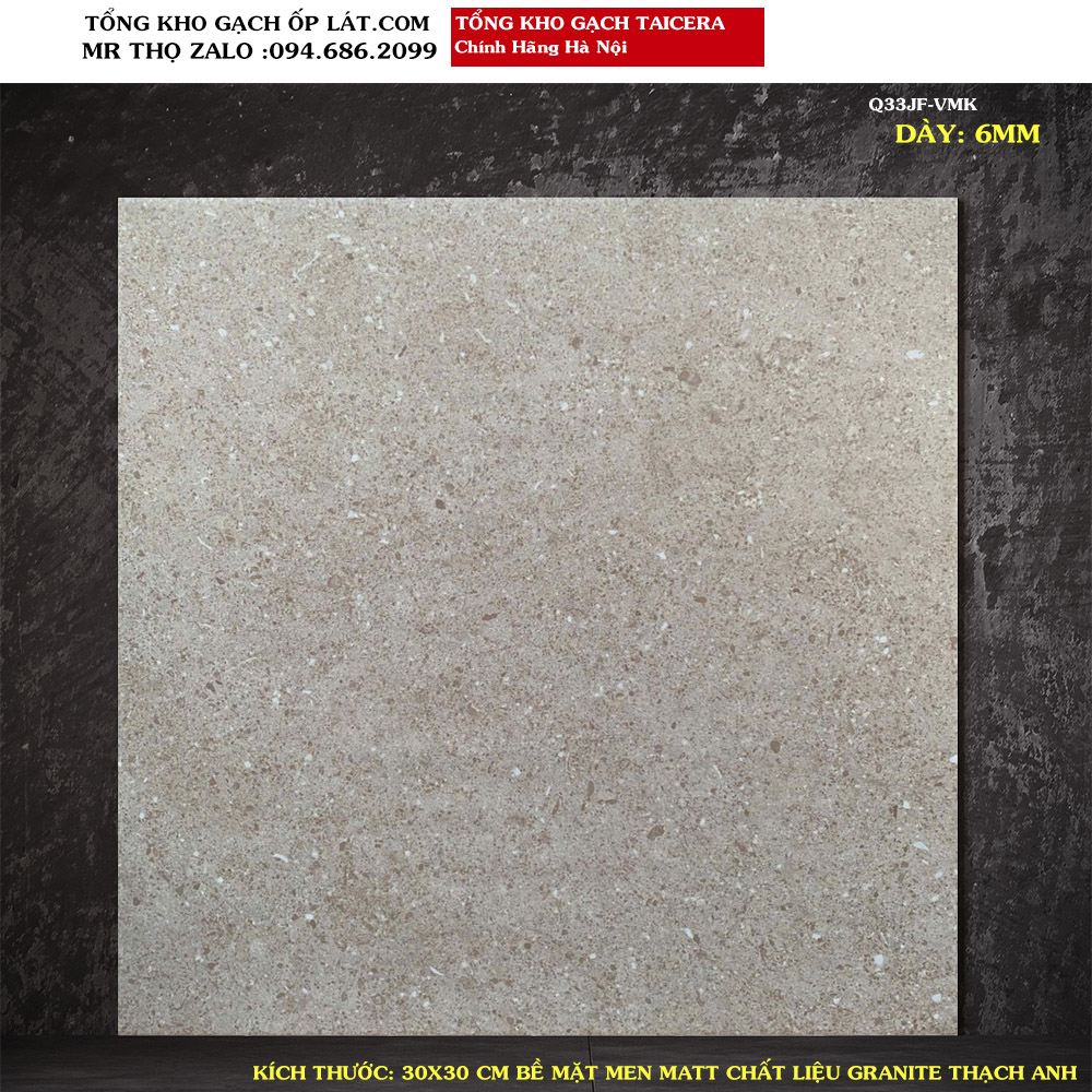 Gạch lát nền Granite chống trơn Taicera 30x30 Q33JF Loại 1